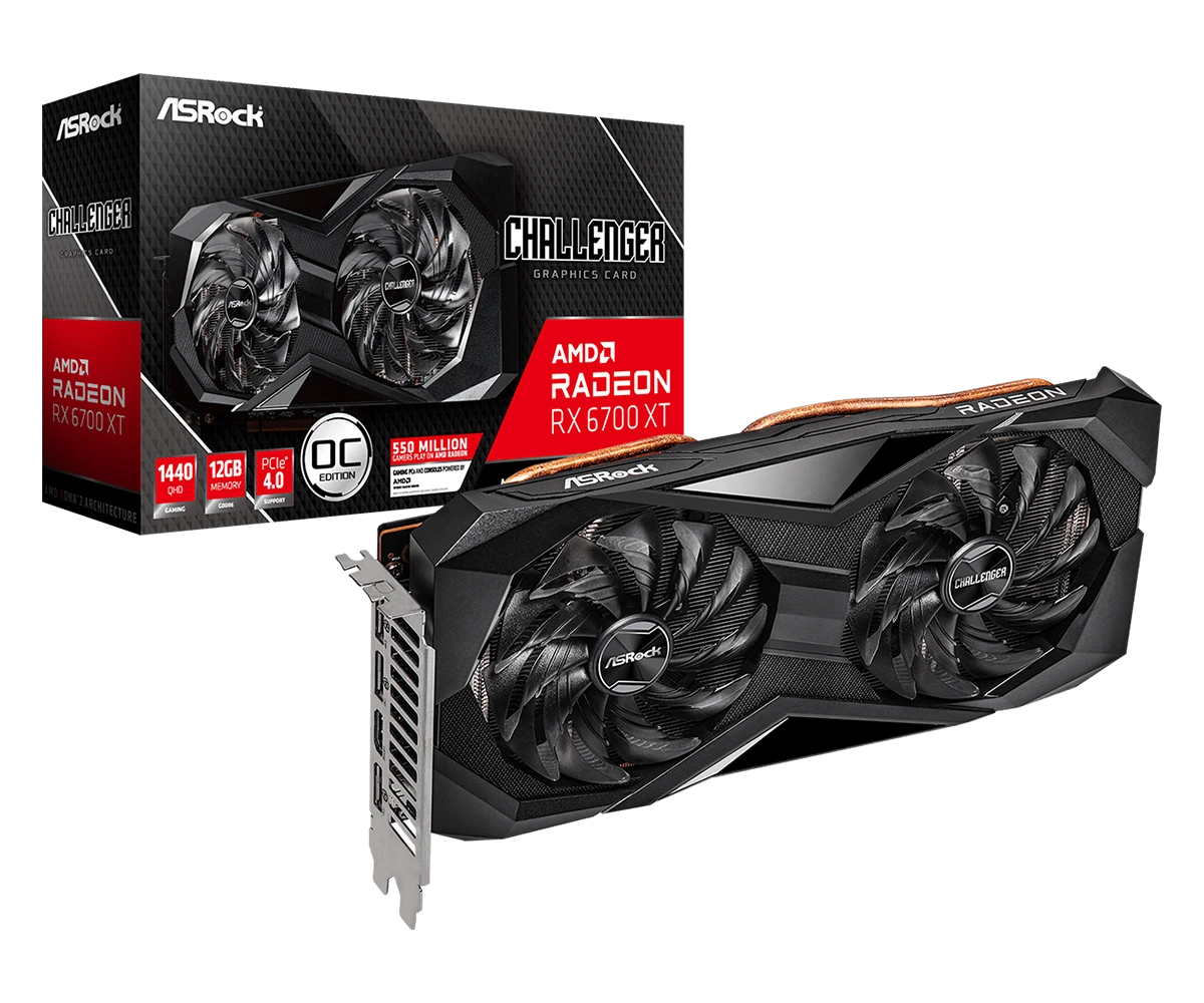 ASRock AMD Radeon RX 6700 XT Challenger D 12GB OC